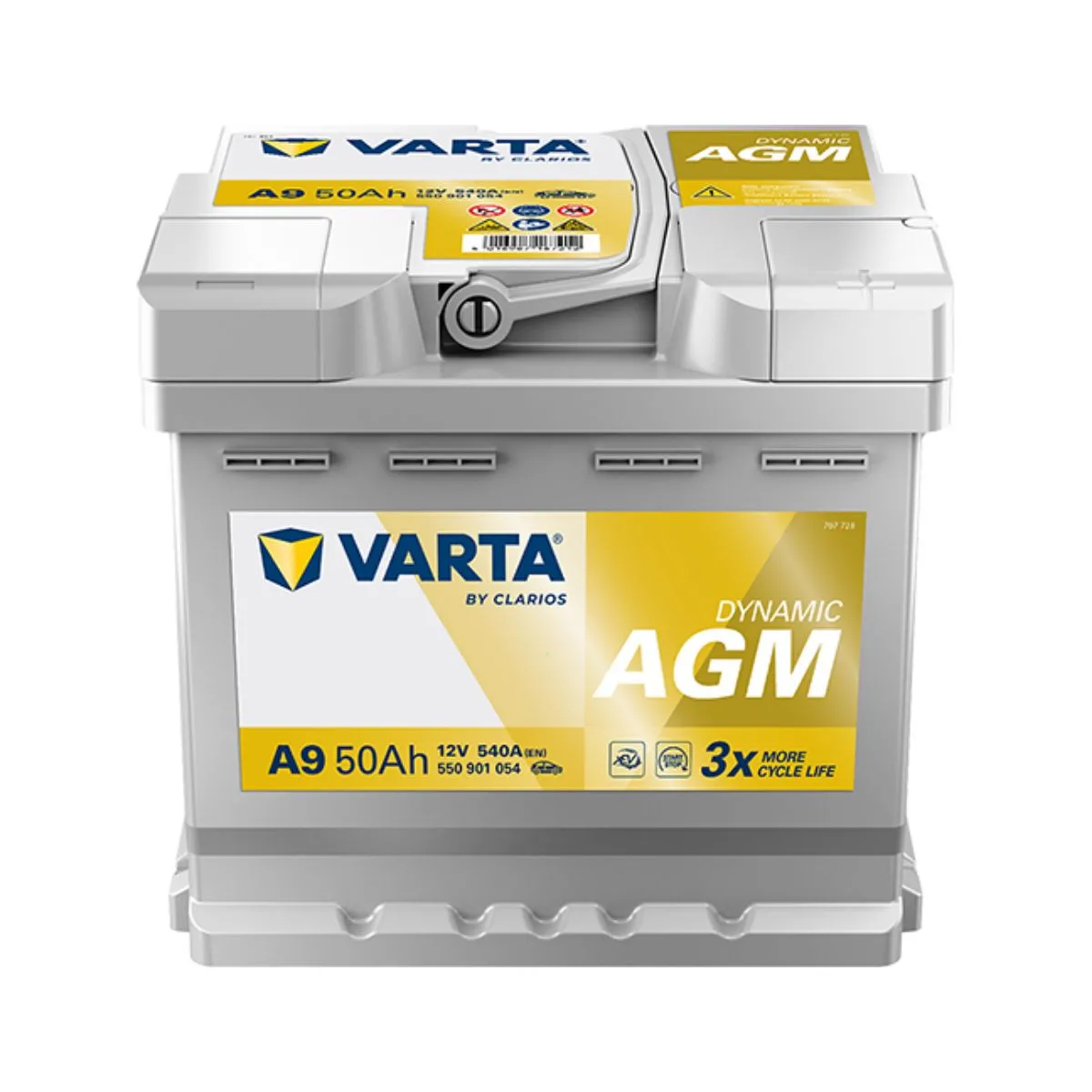 VARTA AKUMUL. 12V 50AH D+ VARTA AGM VA50AHD+AGM – Snaga hladnog starta 540 A