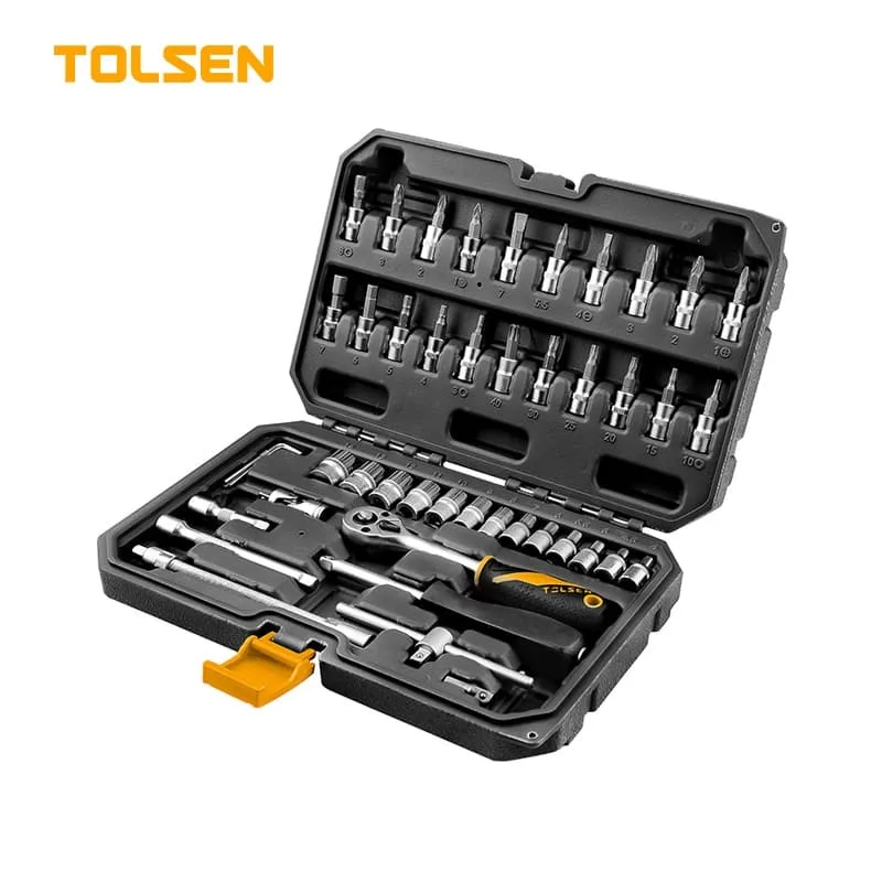 TOLSEN TOOLS SET NASADNIH KLJUČEVA 46-DELNI 1/4 15138-TOL