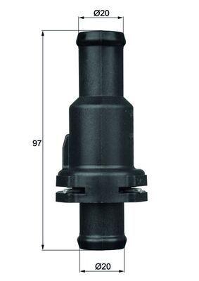 MAHLE TERMOSTAT 75c VW TH575 – Temperatura otvaranja 75 °C