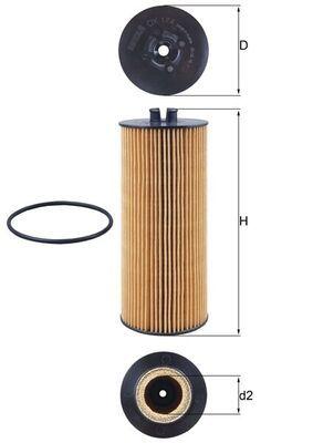 MAHLE FILTER ULjA - uložak OX174D – Ø 83,0 mm