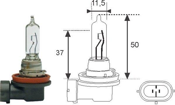 MAGNETI MARELLI SIJALICA H9 12V 65W PGJ19-5 002548100000 – Nominalna snaga 65 W