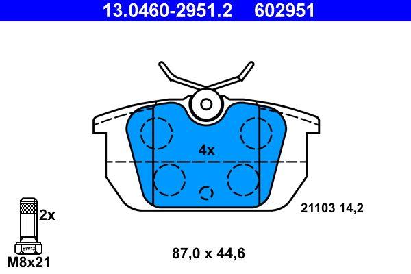 ATE DISK PLOČICE ZAD. FIAT/ALFA/LAN. 602951-LUČ – Kočioni sistem Lucas / TRW