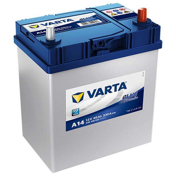 VARTA AKUMUL.VARTA 12V 40AH D+ ASIA VA40AHD+ ASIA – Struja hladnog starta 330 A
