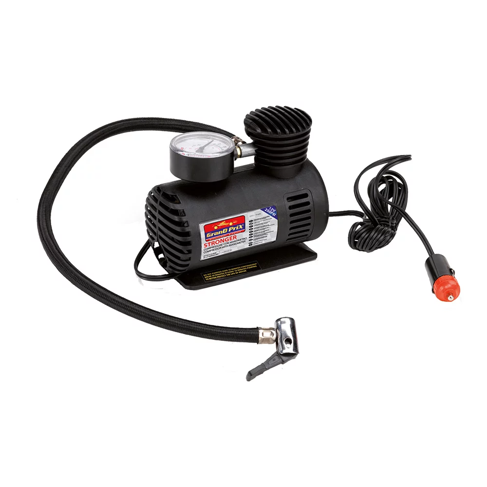 BOTTARI KOMPRESOR SA MANOMETROM 12V 250 PSI 33511-BT – Dimenzije L 90 x W 123 x H 165 mm