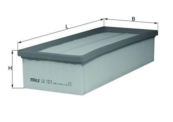 MAHLE FILTER VAZDUHA LX1211 – Dužina 344,5 mm
