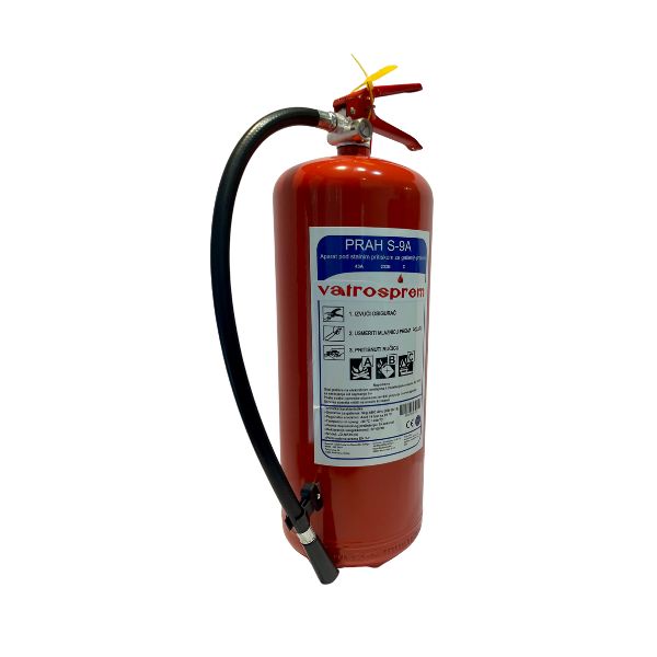 VATROSPREM PROTIVPOŽARNI APARAT S9 TP PPS9 – Zapremina 9 kg
