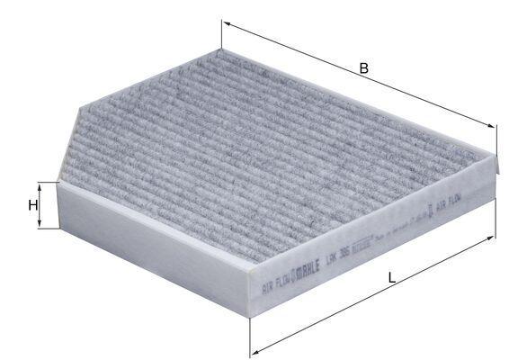 MAHLE FILTER KABINE - karbon LAK386 – Osnovna verzija (br.art.) LA 386