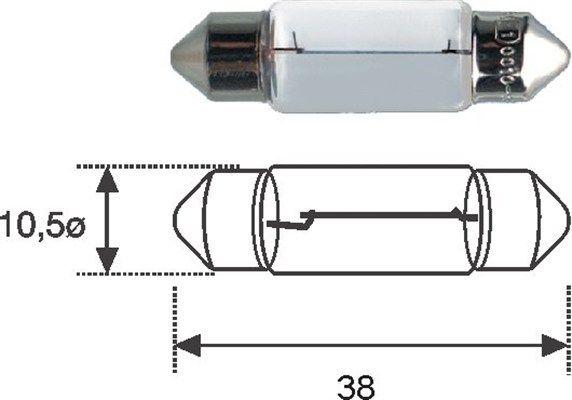 MAGNETI MARELLI SIJALICA SULFIDNA 12V 5W SV8,5 - C5W 009418100000
