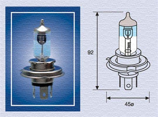 MAGNETI MARELLI SIJALICA H4 12V 60/55W XENON 002585100000 – Nominalna snaga 60/55 W